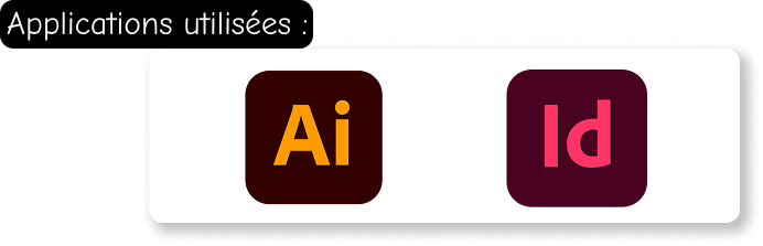Photo pour montrer que j'ai utilisé Illustrator ainsi que Indesign pour mes créations.