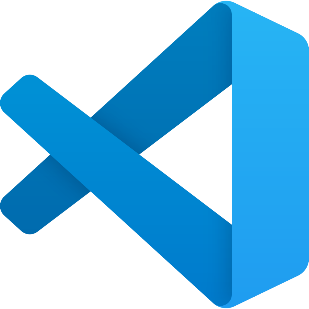 logo Visual studio code -> noeud bleu